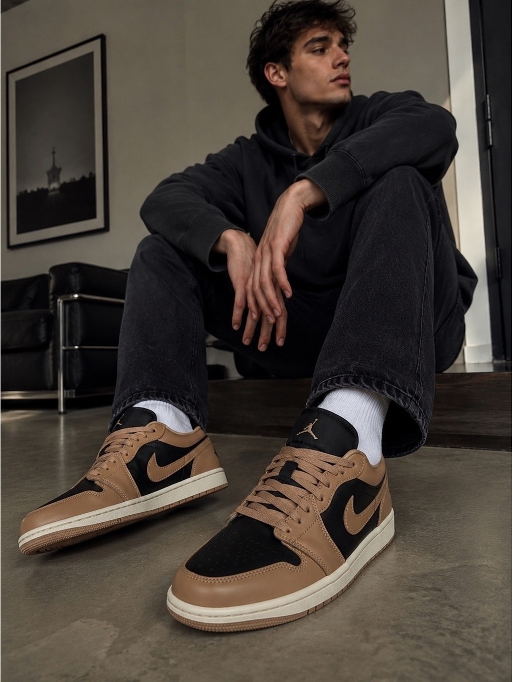 Air Jordan 1 Low Desert Black W11.5 / M10